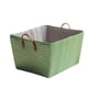 thumbnail image 1 of Bewildely Cesta de almacenamiento con asa, contenedor Rectangular apilable, caja organizadora para el hogar, dormitorio, sala de estar, soporte Almacenamiento y organización del hogar Verde 45x35x25cm, 1 of 6