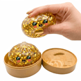 thumbnail image 2 of Viral Glitter Dumpling Squishy Toys, Ultra Rare Gold Money Bao Bun Stress Ball with Steamer Case, Sensory Fidget Squeeze Toys for K-*ids & Adults, 2 of 5
