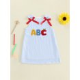 thumbnail image 6 of Toddler Kids Girl Back to School Dress Sleeveless Apple A-Line Tank Dress, 6 of 9