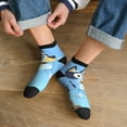 thumbnail image 3 of Zofaai Bluey Pattern 30cm Contrast Color Straight Socks,Elastic Sweat-absorbing Adult Sports Socks,Clothing Accessories, 3 of 7
