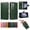 Darkgreen, variant on TECH CIRCLE Classic PU Leather Flip Wallet Case for Galaxy A17 5G (6.7", 2025), with 3 Card Slots, Cash Pocket, Stand Function, Detachable Wrist Strap, Shockproof Protective Cover, Black