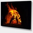 thumbnail image 2 of Wood Stove with Fire and Blaze - Abstract Wall Art Canvas, 2 of 3