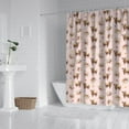 thumbnail image 2 of Pink Highland Cow Flower Pattern Shower Curtain 72"x72" ,Bathroom Decorative Shower Curtains Set with 12 Hooks,Modern Waterproof Washable Shower Curtain, 2 of 6