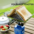 thumbnail image 4 of Toaster Folding Camp Stove Toaster Stainless Steel Bread Toaster Rack for Camping Backpacking Picnic, 4 of 7