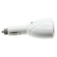 thumbnail image 1 of DC Socket Car Charger for REVVL V Plus 5G Phone - 2-Port USB Power Adapter Vehicle Plug-in White Compatible With T-Mobile REVVL V Plus 5G, 1 of 3