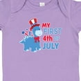 thumbnail image 4 of Inktastic My First 4th of July with Dinosaur Boys or Girls Baby Bodysuit, 4 of 5