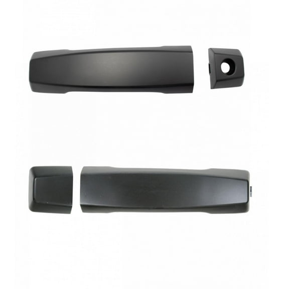 TRQ Door Handle Front Black Outside Pair Set of 2 for QX56 Armada Titan New DHA35441