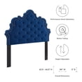 thumbnail image 5 of Tufted Headboard, Nailhead, King California Size, Blue Navy, Velvet, Modern Contemporary, Mid Century Bedroom Master Guest Suite Room, 5 of 9