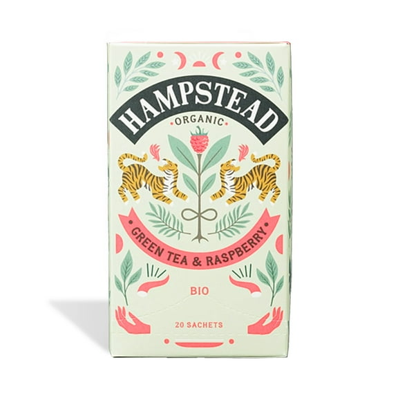 Organic Green Tea  Raspberry by Hampstead