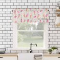thumbnail image 4 of Windows Curtains Valance, Summer Pink Popsicle Ice Cream Texture Short Kitchen Window Treatment Curtain, Holiday Rustic Farmhouse Rod Pocket Valances for Living Room/Bedroom 54x18 Inch, 4 of 6