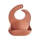 thumbnail image 1 of Babero de silicona para bebé Mushie ajustable e impermeable Clay, 1 of 9