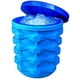thumbnail image 1 of Cubo de silicona con tapa para hacer pepitas de hielo pequeñas para refrescos, cócteles, vino con hielo, bandejas de hielo cilíndricas para hacer hielo triturado, molde para hacer vasos de, 1 of 7