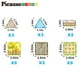 thumbnail image 5 of Set de bloques de construcción de azulejos magnéticos PicassoTiles PTQ27, 5 of 7