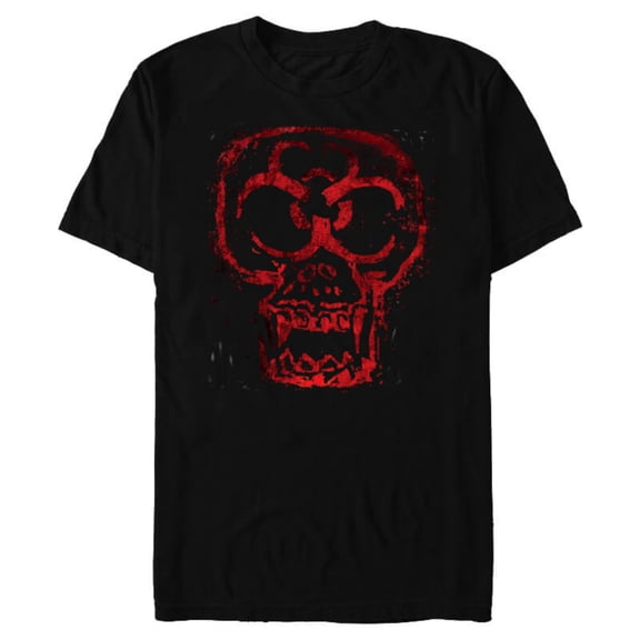 Dawn of the Planet of the Apes Biohazard Symbol Ape Skull - Short Sleeve Blended T-Shirt for Adults - Customized-Black