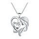 thumbnail image 1 of 2021 Mom And Baby Necklace Mother's Day Gift Mother Daughter Child Crystal Rhinestone Heart Shaped Pendant Necklace For WomenSPAIN Gao Jinjia LED, 1 of 2