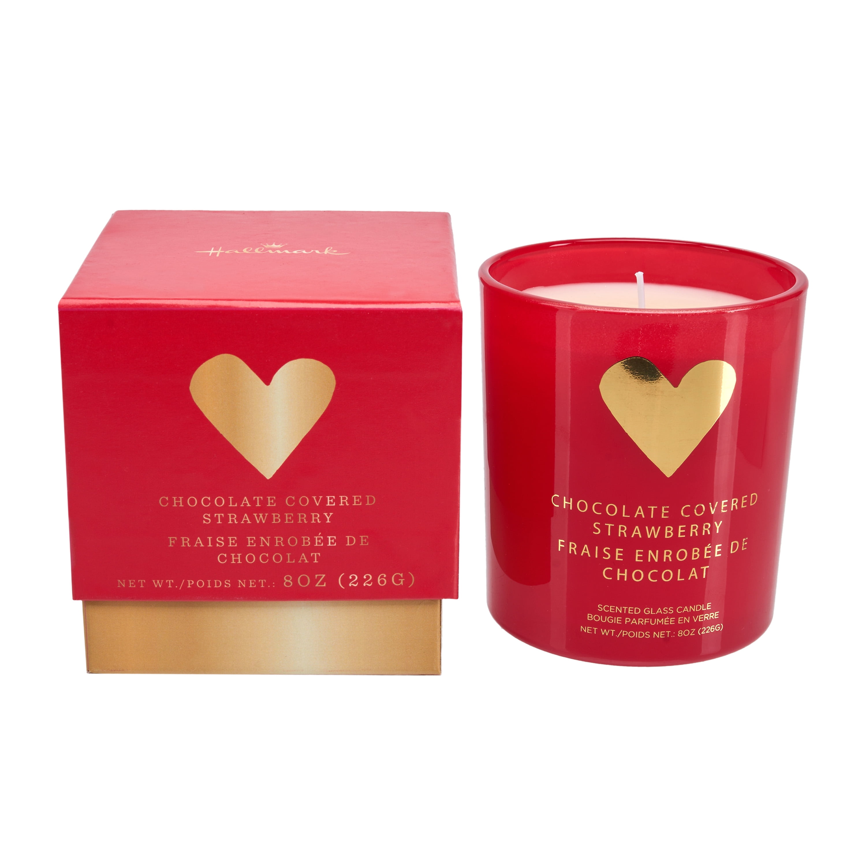 VAL-RED HEART CANDLE