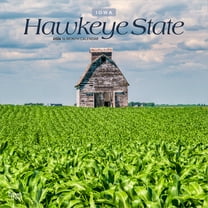 Iowa Places | 2026 12x24" (Hanging) Wall Calendar | Plastic-Free | BrownTrout