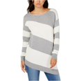 thumbnail image 2 of Suéter Asimétrico Vince Camuto Suéter Pullover para Mujer Gris Extragrande, 2 of 2
