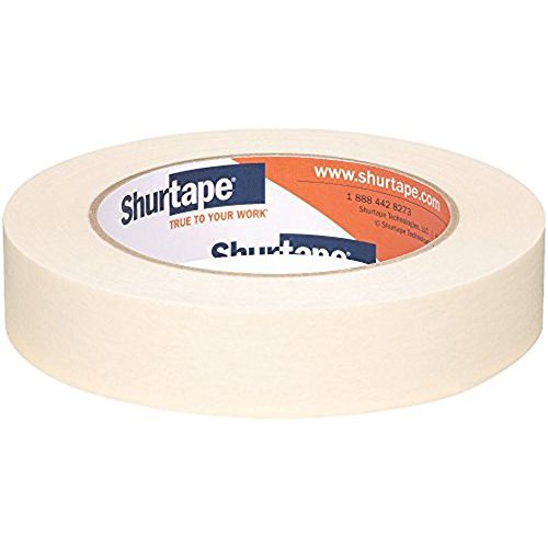 Shurtape Painters Masking Tape,1 7/8"W,60yd L,Tan 104468