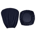 thumbnail image 4 of Protector de silla giratoria, funda para silla de oficina, funda para silla de comedor, elástica azul marino, 4 of 9