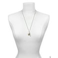 thumbnail image 3 of Delight Jewelry Silvertone Domed Music - Piano Silvertone Balance Bar Charm Necklace, 23", 3 of 4
