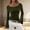 hwj# Green520, variant on Women Elegant T Shirt Boat Neck Solid Color Flared Long Sleeve Slim Blouse Fashionable Layered Casual Stylish Tops Casual Top Blouse,Black,L