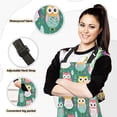 thumbnail image 2 of Owls and Plant 5 Pcs Kitchen Set Heat Resistant Oven Mitts and Non-Slip Pot Holders with Adjustable Cooking Apron, 2 of 6