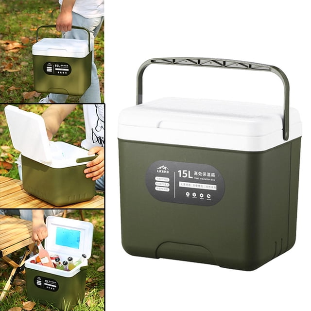 Durable Coche Refrigerador Coche Calor Preservación Cubo Nevera Picnic shamjiam Refrigerador de coche