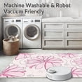thumbnail image 5 of ODIKA 6' Machine Washable Non-Slip Area Rug, Whimsical Floral Motif in Pink and Tones High Traffic Rug, Pink, 393225, 5 of 5