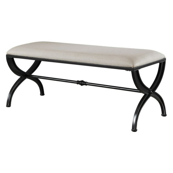 Coaster Furniture Upholstered Indoor Metal Bench