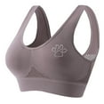 thumbnail image 3 of Gmluru Womens Bras Seamless Sports Bra Wirefree Yoga Bra With Removable Pads Gray Up to 65% Off!, 3 of 4