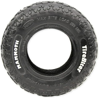 Rubber tire top dog toy