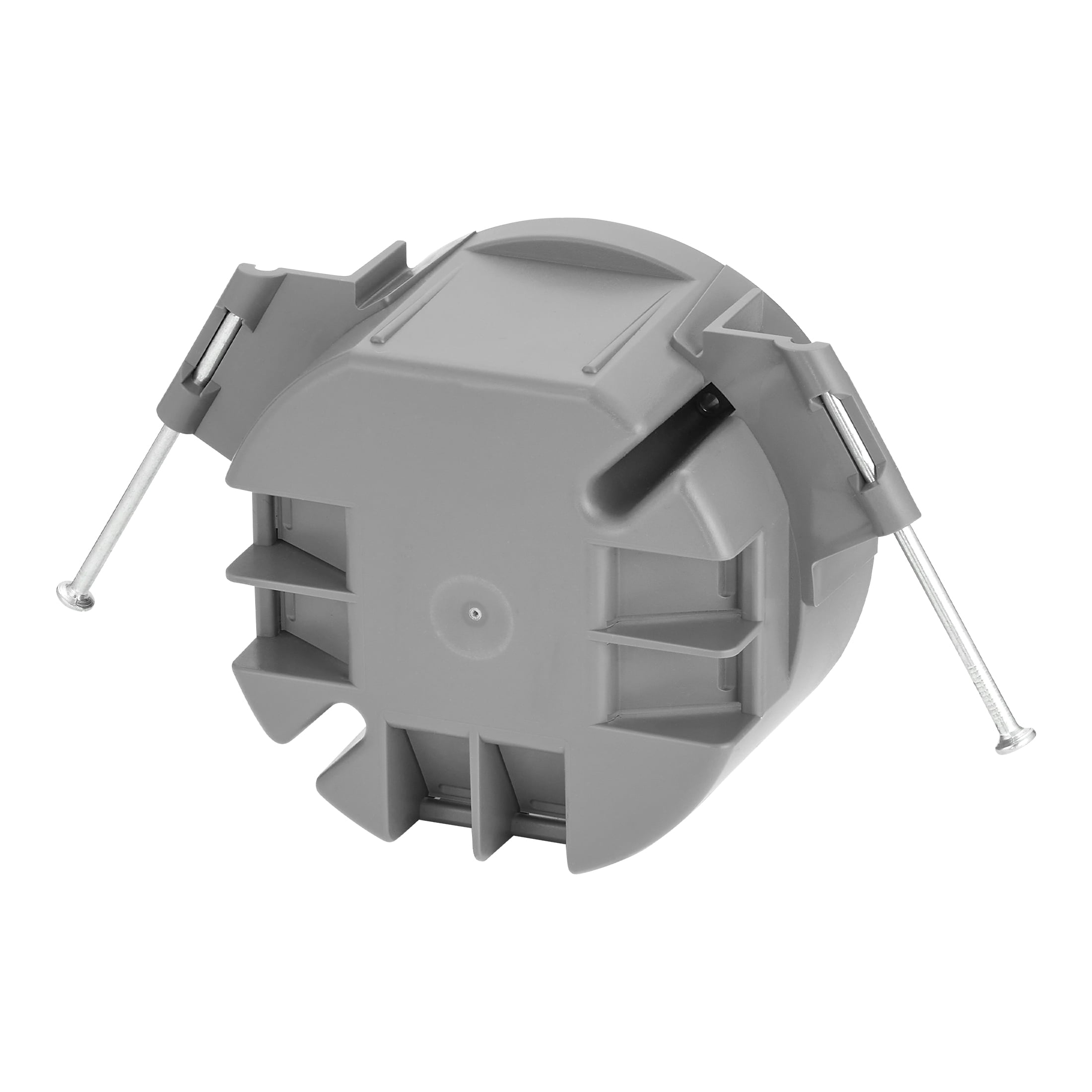 Maxxima 20.3 cu. in. PVC New Construction Ceiling Electrical Junction Box, Ceiling Box w/ Nails, ETL Listed, Gray (10 Pack)