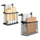 thumbnail image 3 of 2 Pack Cabinet Door Organizer with Towel Bar, over the Cabinet Door Storage, 3 of 5