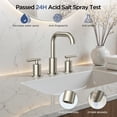 thumbnail image 4 of TVOFEK 8 inch Bathroom Faucet 3 Hole, Brushed Nickel Vanity Faucet with Metal Pop-Up Drain and Aerator for Restroom Lavatory RV Basin, 4 of 13