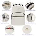 thumbnail image 4 of Mochila MATEIN para portátil de viaje, antirrobo, 15.6 pulgadas, blanca, para mujer, 4 of 9