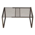 thumbnail image 1 of jifeng Expandable Cabinet Storage Shelf Stand Riser Kitchen Cupboard Organizer Rack Black M, 1 of 9
