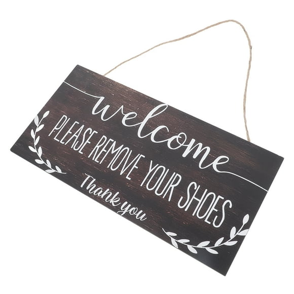 Please Remove Your Shoes Wooden Hanging Door Sign Farmhouse Wooden Sign Front Door Hanging Sign Please Take Off Your Shoes Wooden Hanging Plaque