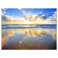 thumbnail image 2 of Art Design - Ciel Bleu et Nuages Miroir dans la Mer, 2 of 3
