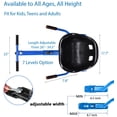 thumbnail image 5 of Blue Hoverboard Seat Attachment, Hover Go Kart, Hoverboard Go Cart Accessories, Heavy Duty Frame, Fun for Kids Fits 6.5"/8"/10", Go Kart Conversion Kit For Hoverboard, 5 of 11