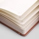 thumbnail image 3 of Cuaderno Forrado 256 Páginas Numeradas Cuero 120gsm Notas Adhesivas Tapa A5 Rayas Rosa EMSHOI, 3 of 3