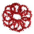 thumbnail image 1 of 10pcs Poinsettia Tinsel Wreath Garland Decoración Decoración del árbol de Navidad rojo, 1 of 9