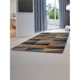 thumbnail image 1 of Tapis Rectangulaire Géométrique en Laine Tufté Main 5 x 8 Pieds, Multi Couleur, 1 of 1