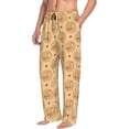 thumbnail image 3 of Kdxio Squirrel And Nuts Print Men's Sleep Pajama Pant Lounge Pants with Pockets, 3 of 8