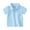 Light Blue, variant on WOLLED Kids Boys Soft Shirt Baby Short Sleeve Cotton T-Shirt for 1-6 Years Toddler V-Neck Casual Tees Shirt