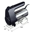 thumbnail image 7 of Total Chef 6-Speed Hand Mixer, 250 Watts with Turbo Boost, Black Silver, 7 of 7