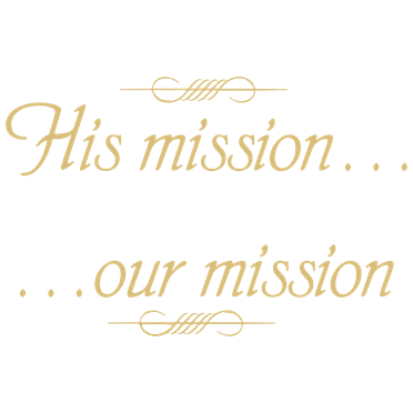 His mission… Our mission Vinyl Decal Sticker Quote - Small - Beige