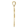 thumbnail image 4 of Auriga Fine Jewelry 14K Yellow Gold Budded Greek Key Cross Pendant for Women (L-44 mm,W-25 mm), 4 of 6