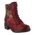thumbnail image 2 of L’Artiste Marty Hand-Painted Leather Ankle Boots for Women – Cozy Flannel Lined Comfort Boot with Zipper Closure, 2 of 7