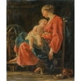 thumbnail image 2 of Nöel Hallé 15x17 Gold Ornate Wood Frame and Double Matted Museum Art Print Titled - Sweet Rest, 2 of 4